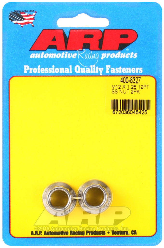 ARP M12 x 1.25 M14 WR 12pt Nut Kit - 2 Pack