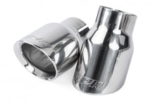 Load image into Gallery viewer, APR Double-Walled 3.5&quot; Slash-Cut Tips (Polished Silver) - Set of 2