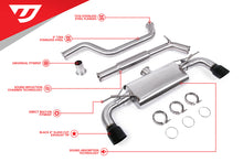 Load image into Gallery viewer, Unitronic Cat-Back for MK7 &amp; MK7.5 GTI Black Tips