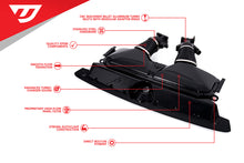 Load image into Gallery viewer, Unitronic Carbon Fiber Intake &amp; Turbo Inlets for C8 RS 6/RS 7 Blue Carbon Kevlar