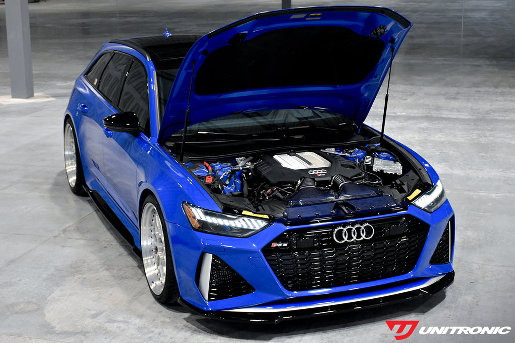 Unitronic Carbon Fiber Intake & Turbo Inlets for C8 RS 6/RS 7 Blue Carbon Kevlar