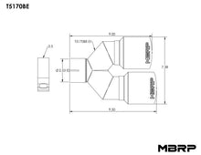 Load image into Gallery viewer, MBRP Universal T304 SS Dual Burnt End Tip 3.5in OD/2.5in Inlet