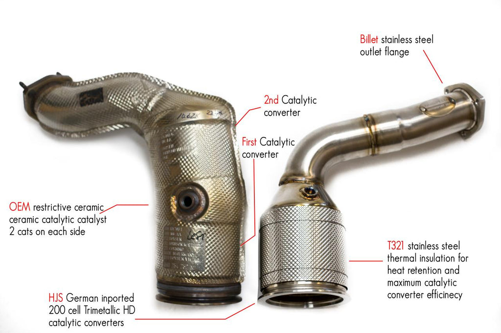 Fabspeed Bentley Bentayga V8 Sport Catalytic Converters (2018+)