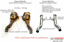 Load image into Gallery viewer, Fabspeed Ferrari 458 Italia link comp. Pipes (2010-2015)