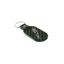 Load image into Gallery viewer, Fabspeed Jaguar Cat &amp; Script Carbon Fiber Keyring