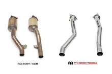 Load image into Gallery viewer, Fabspeed Porsche 958.2 Cayenne S E-Hybrid Secondary Competition Link Pipes (2015-2018)