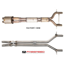 Load image into Gallery viewer, Fabspeed Porsche 970 Panamera GTS Resonator Bypass X-Pipe (2010-2016)