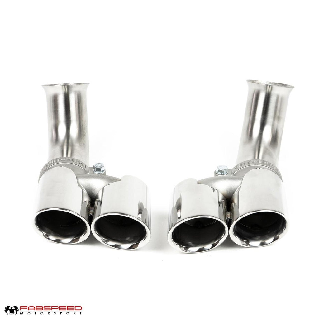 Fabspeed Porsche 996 Carrera Deluxe Quad-Style Tips - Long (2002-2004)