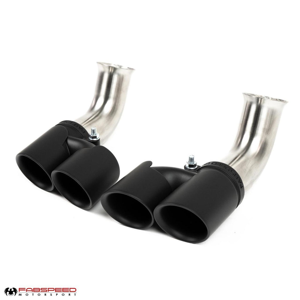 Fabspeed Porsche 996 Carrera Deluxe Quad-Style Tips - Long (2002-2004)