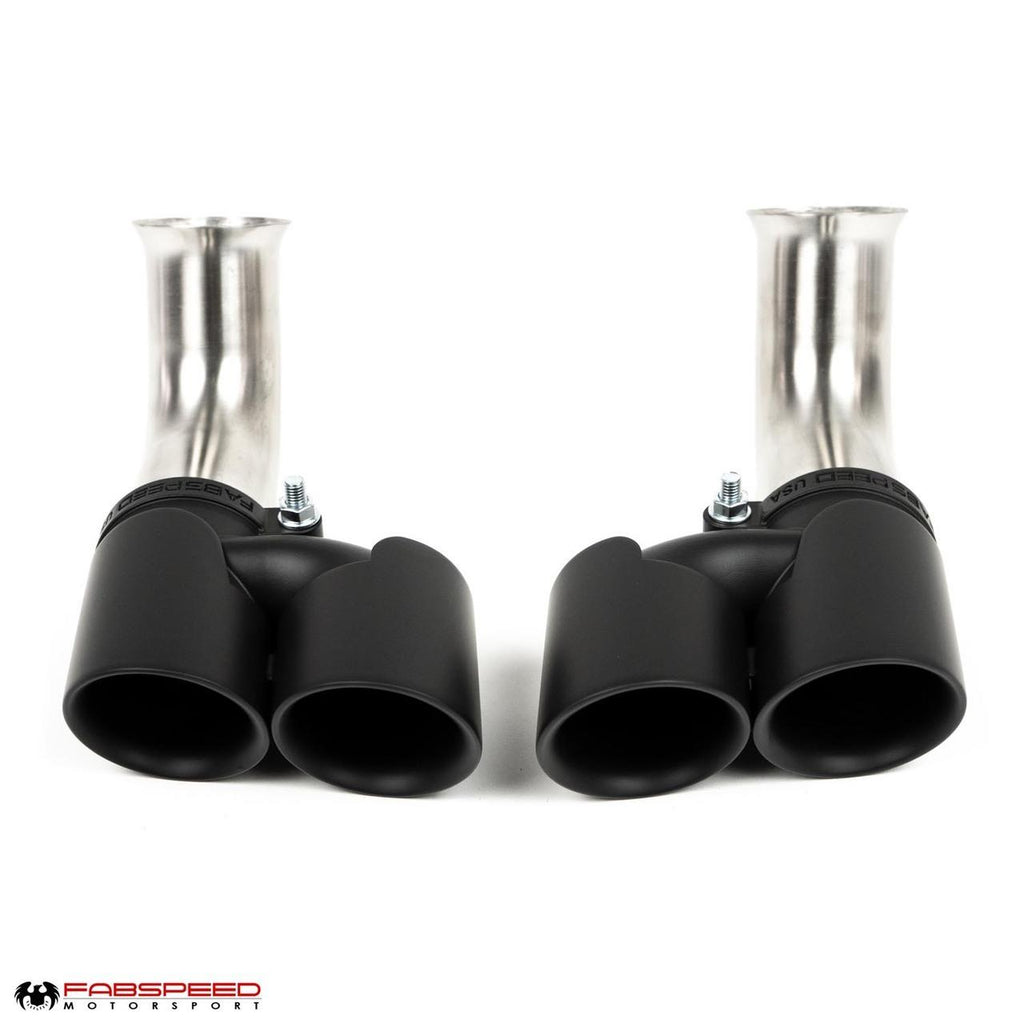 Fabspeed Porsche 996 Carrera Deluxe Quad-Style Tips - Long (2002-2004)