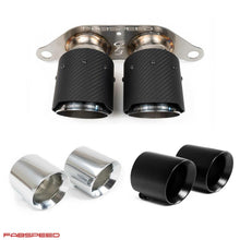 Load image into Gallery viewer, Fabspeed Porsche 997.2 GT3 / GT3 RS Deluxe Dual Style Tips (2010-2011)