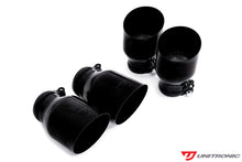 Load image into Gallery viewer, Unitronic Round Black Tips for MK7/8 Golf R and 8V/8Y S3