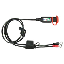 Load image into Gallery viewer, OptiMate MONITOR 12V lead-acid auto-marine Permanent battery lead (40&quot;-100cm 15/16&quot;&quot;- M8 rings) with integrated battery status / charge system monitor.